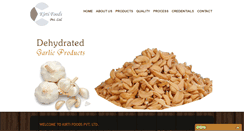 Desktop Screenshot of kirtifoods.com